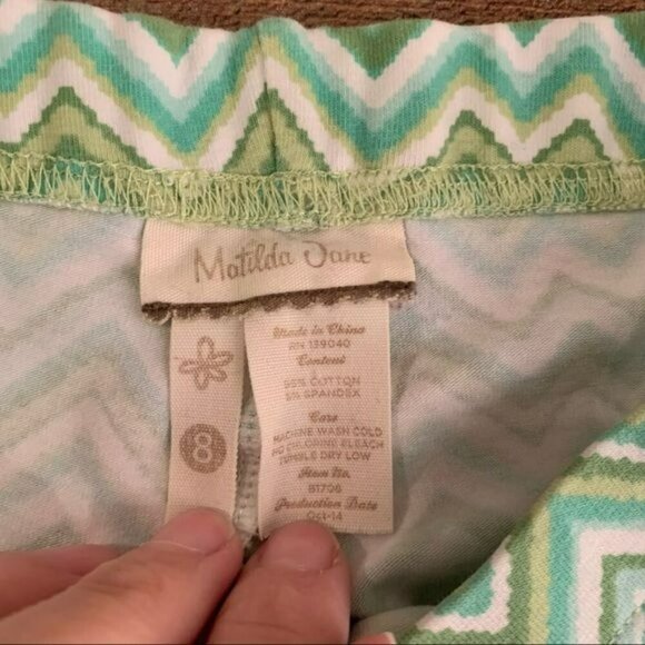 Matilda Jane Outfit Flower Print Sleeveless Top With Geometric Print Pants - Picture 16 of 16